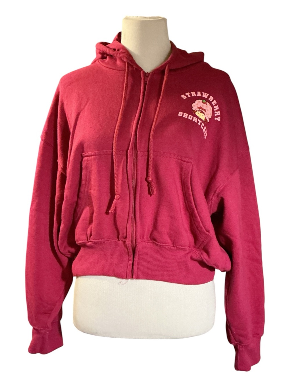 Red Zip-Up Hoodie Jacket